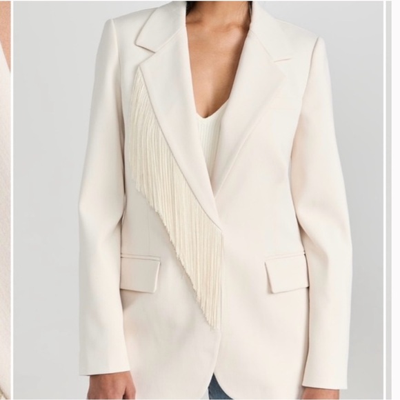 NWT TANYA TAYLOR LEWIS JACKET sz 2 sold out Shopbop fringe - Picture 2 of 10